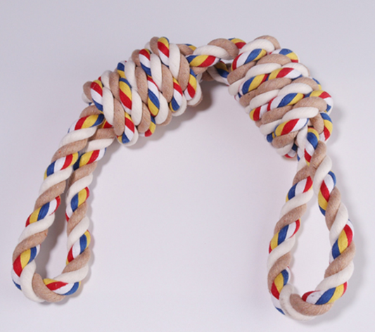 Pet Bite Rope Dog Chew Toy with Teeth Cleaner
