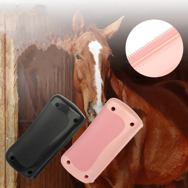 Horse Sweat Scraper With Serrated Edge