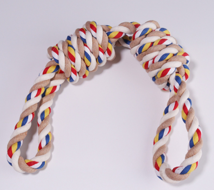 Pet Bite Rope Dog Chew Toy with Teeth Cleaner