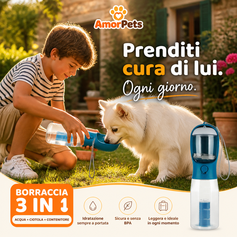 Borraccia 3 in 1